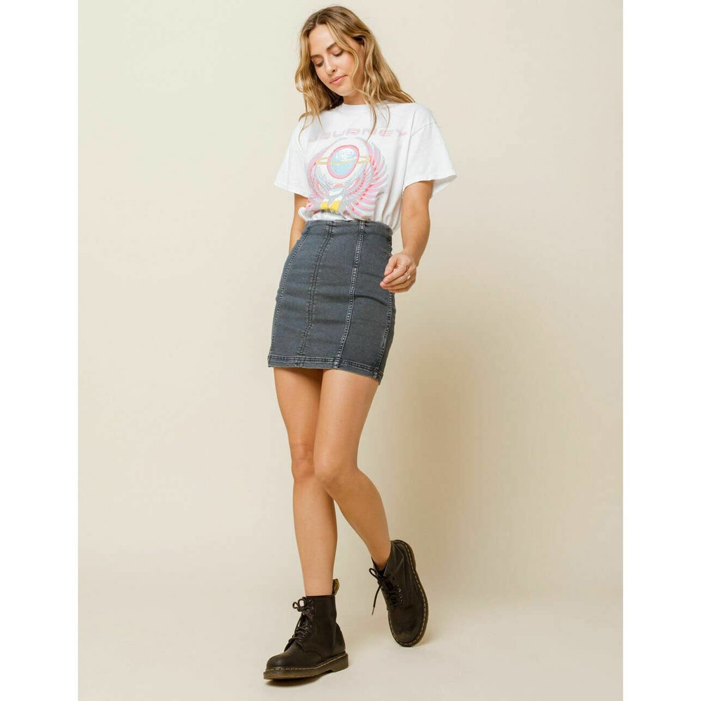 Free People Modern Femme 4 Denim Mini Skirt  4